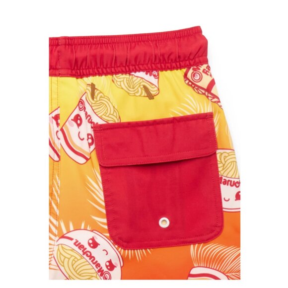 Maruchan Ramen Boys Palms Graphic Swim Shorts - Picture 2 of 3